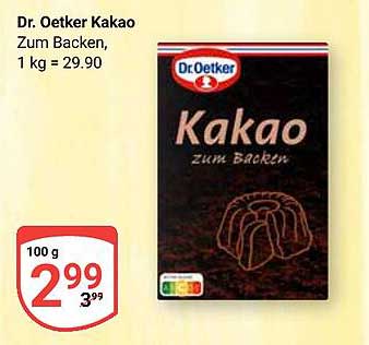 Dr. Oetker Kakao zum Backen, 100 g