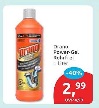 Drano Power-Gel Rohrfrei 1 Liter