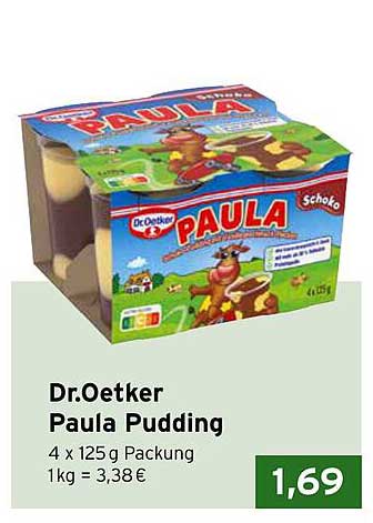 Dr.Oetker Paula Pudding 4 x 125 g Packung