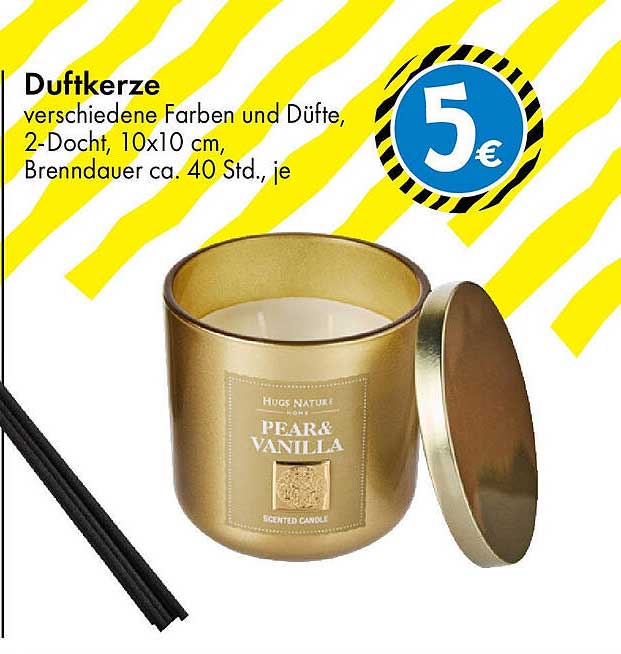 Duftkerze Pear & Vanilla – 40 Stunden Wohlfühl-Aroma