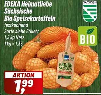 EDEKA Heimatliebe Sächsische Bio Speisekartoffeln 1,5 kg