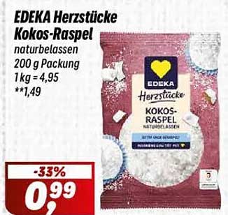 EDEKA Herzstücke Kokos-Raspel 200 g