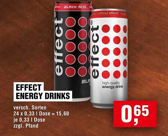EFFECT ENERGY DRINKS - verschiedene Sorten