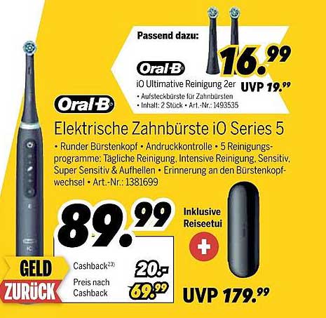 Elektrische Zahnbürste iO Series 5 von Oral-B