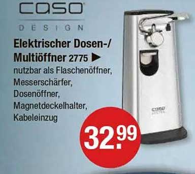 Elektrischer Dosen-/Multiöffner 2775 von Caso Design
