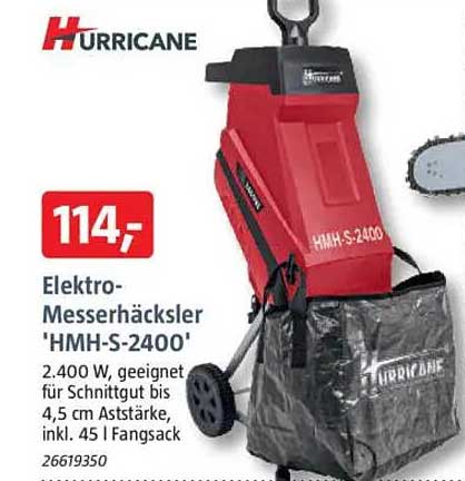 Elektro-Messerhäcksler 'HMH-S-2400'