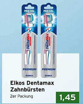 Elkos Dentamax Zahnbürsten 2er Packung