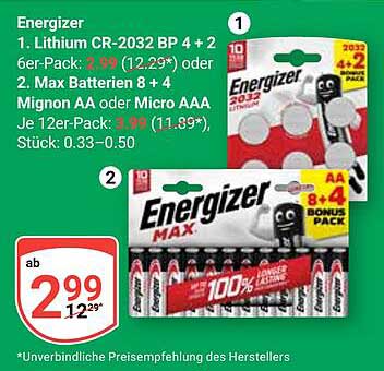 Energizer Batterien – Maximale Leistung für alle Ihre Geräte