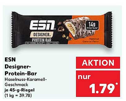 ESN Designer-Protein-Bar Haselnuss-Karamell-Geschmack