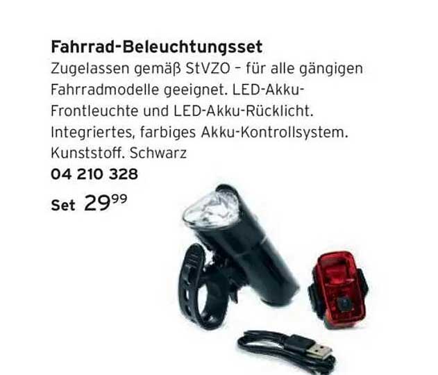 Fahrrad-Beleuchtungsset