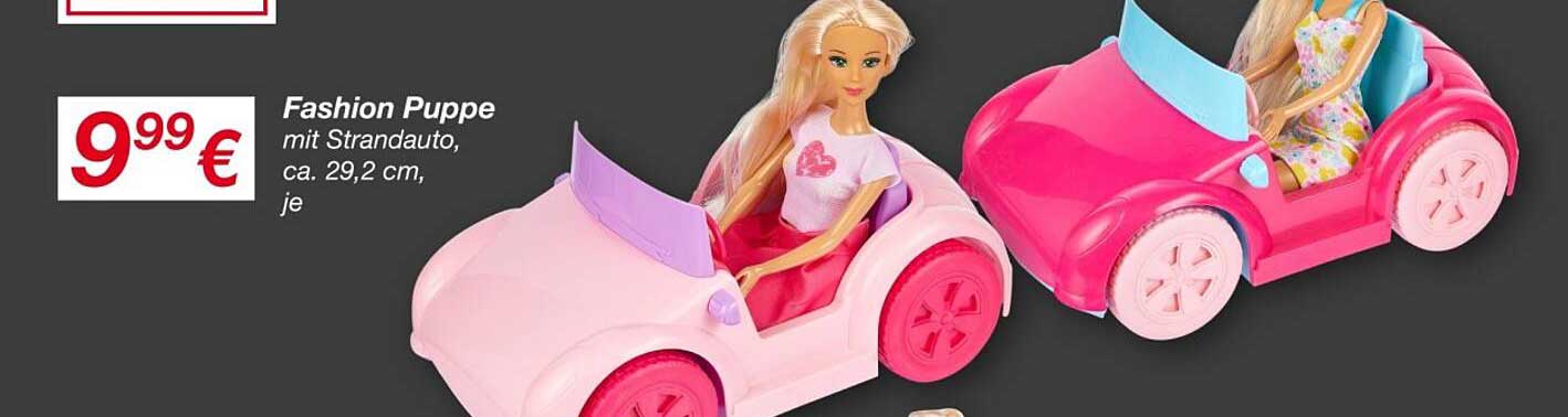 Fashion Puppe mit Strandauto, ca. 29,2 cm