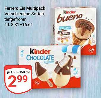 Ferrero Eis Multipack - Verschiedene Sorten