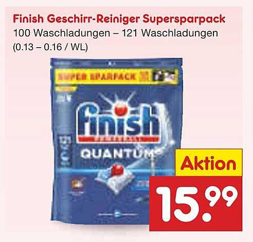 Finish Geschirr-Reiniger Supersparpack