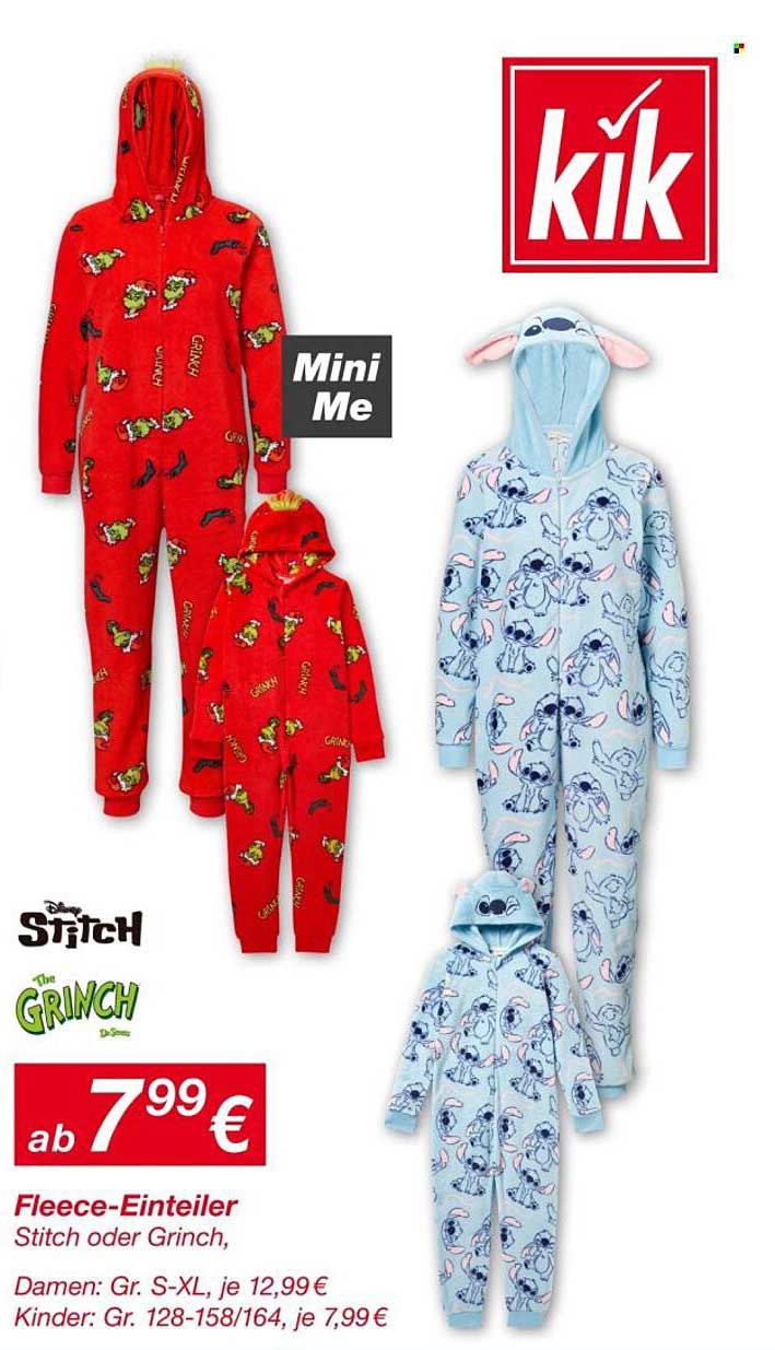 Fleece-Einteiler Stitch oder Grinch