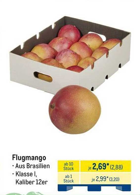 Flugmango - Aus Brasilien, Klasse I, Kaliber 12er