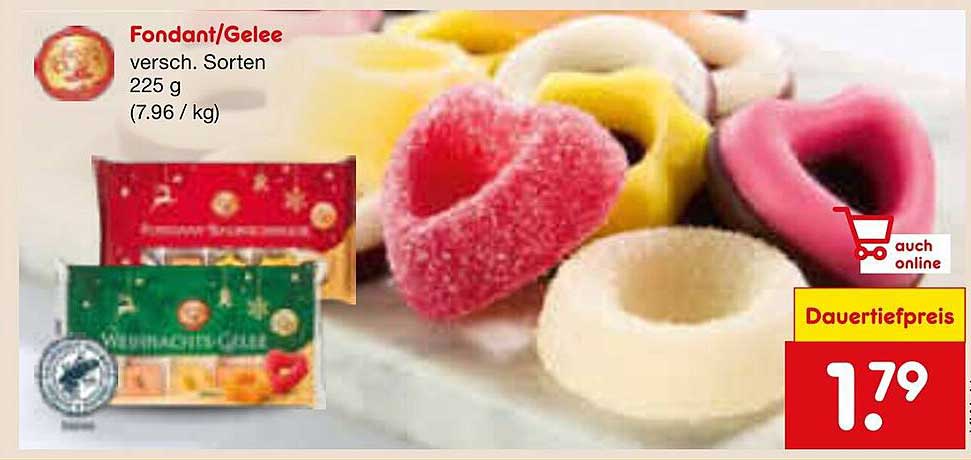 Fondant/Gelee verschiedene Sorten 225 g