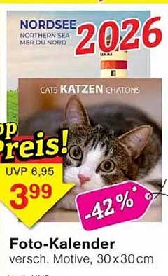 Foto-Kalender verschiedene Motive 30x30cm