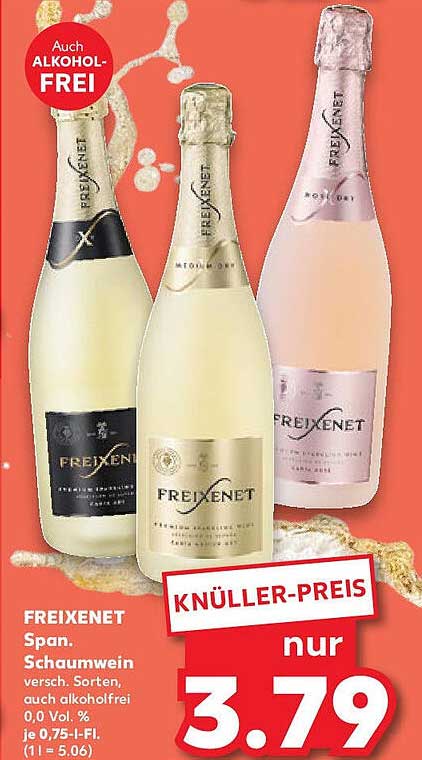 FREIXENET Span. Schaumwein versch. Sorten, auch alkoholfrei