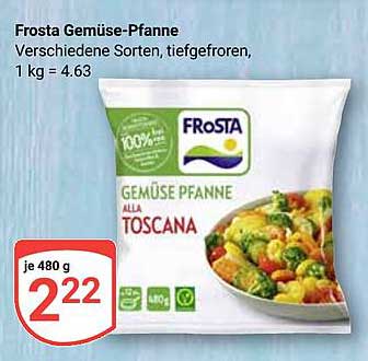 Frosta Gemüse-Pfanne Alla Toscana