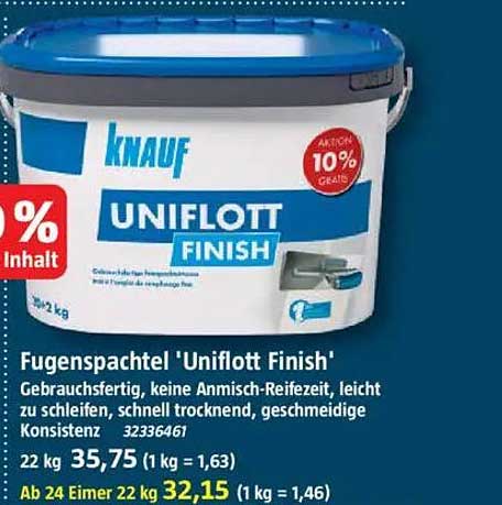 Fugenspachtel 'Uniflott Finish'