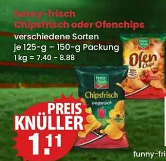 funny-frisch Chipsfrisch oder Ofenchips – Preis Knüller!