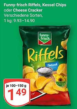 Funny-frisch Riffels, Kessel Chips oder Cheese Cracker
