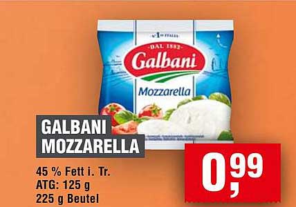 Galbani Mozzarella 225 g Beutel