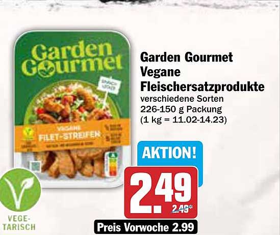 Garden Gourmet Vegane Fleischersatzprodukte