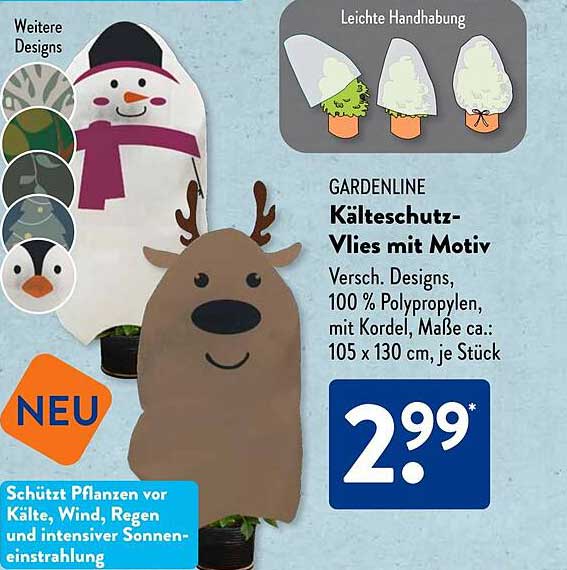 GARDENLINE Kä protect Vlies mit Motiv