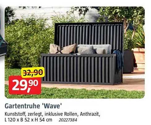 Gartentruhe 'Wave'