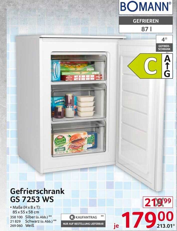 Gefrierschrank GS 7253 WS von Bomann