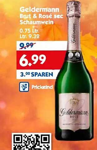 Geldermann Brut & Rosé sec Schaumwein 0.75 L