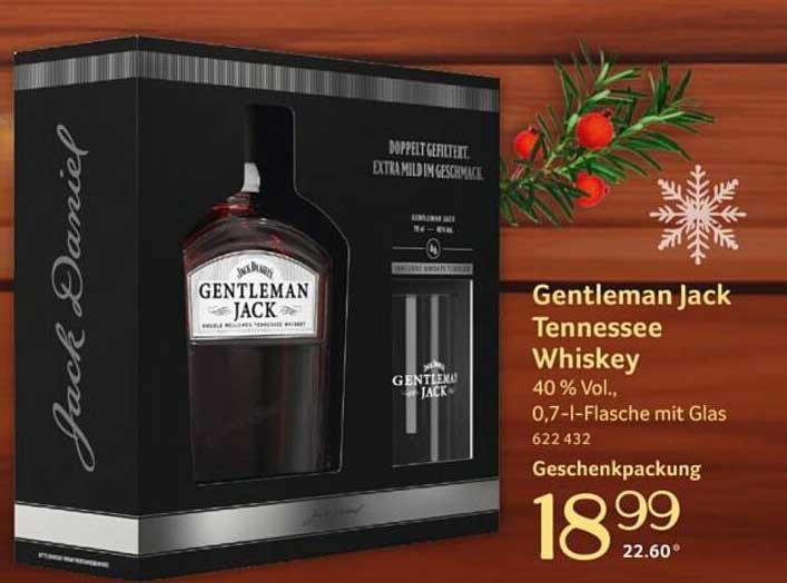 Gentleman Jack Tennessee Whiskey 0,7 l Geschenkpackung