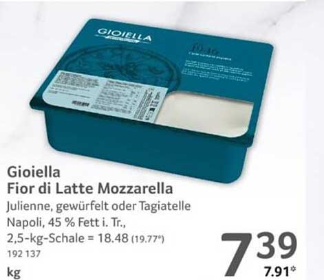 Gioiella Fior di Latte Mozzarella 2,5 kg