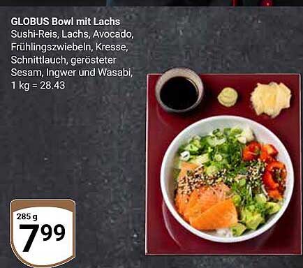 GLOBUS Bowl mit Lachs