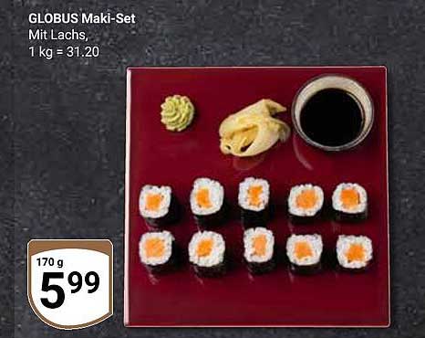 GLOBUS Maki-Set mit Lachs