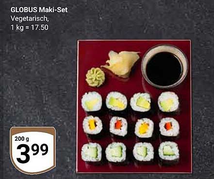 GLOBUS Maki-Set, Vegetarisch