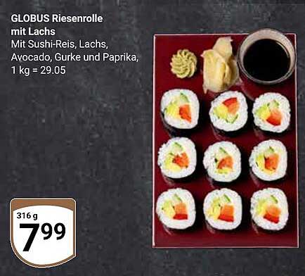 GLOBUS Riesenrolle mit Lachs