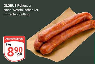 GLOBUS Rohesser Nach Westfälischer Art, im zarten Saitling - 1 kg
