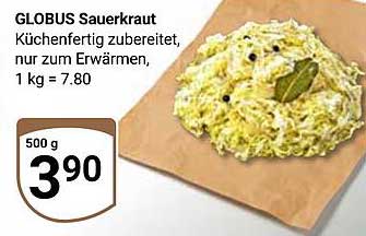 GLOBUS Sauerkraut - Küchfertig zubereitet, nur zum Erwärmen