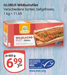 GLOBUS Wildlachsfilet - Verschiedene Sorten, tiefgefroren