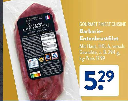 GOURMET FINEST CUISINE Barbarie-Entenbrustfilet