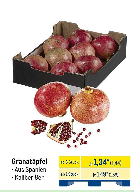 Granatäpfel aus Spanien - Kaliber 8er