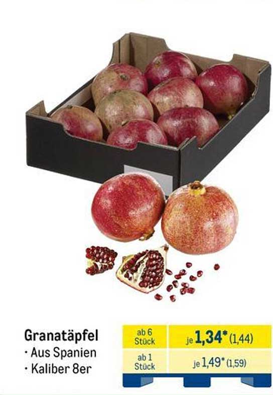 Granatäpfel aus Spanien - Kaliber 8er
