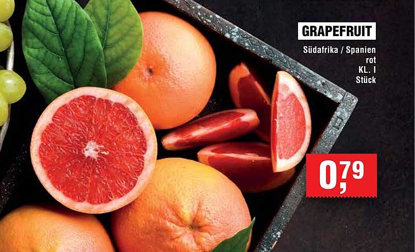 GRAPEFRUIT Südafrika / Spanien rot KL. I Stück