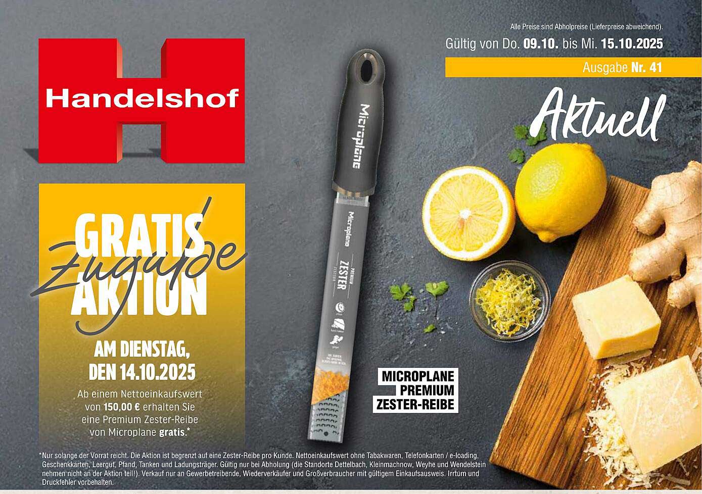 Gratis Aktion: Premium Zester-Reibe von Microplane
