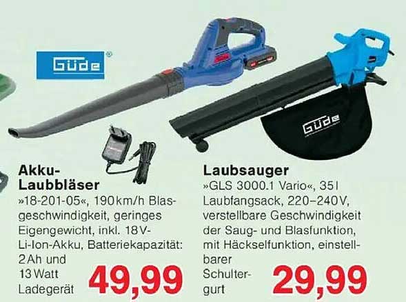 Güde Laubsauger GLS 3000.1 Vario