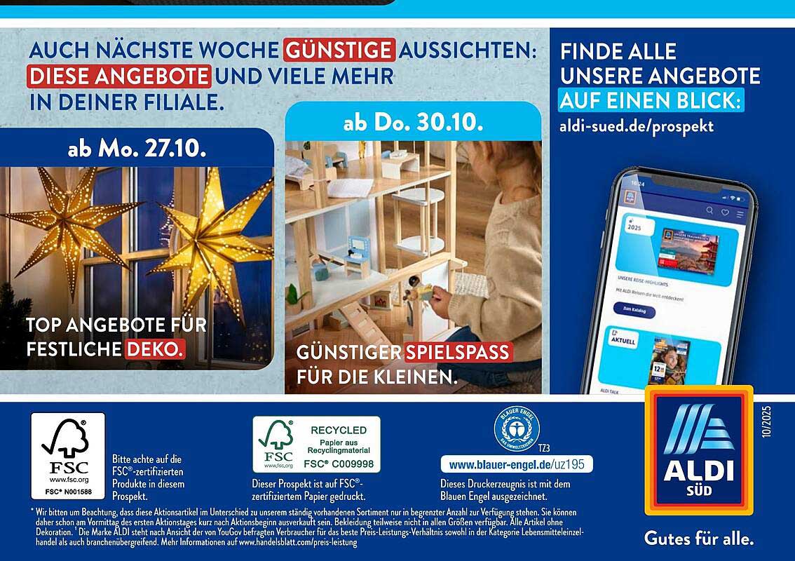 Günstiger Spielspaß für die Kleinen ab 30.10.