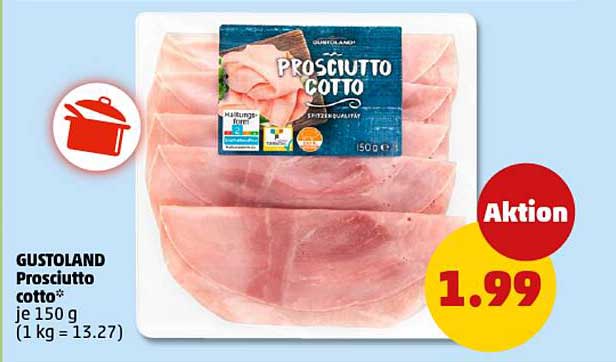 GUSTOLAND Prosciutto cotto 150g