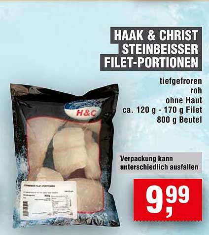 HAAK & CHRIST STEINBEISSER FILET-PORTIONEN